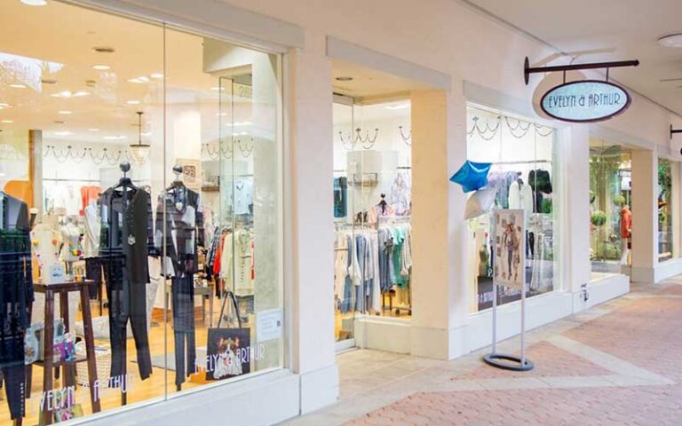 clothing store front with shop windows at promenade at bonita bay fort myers