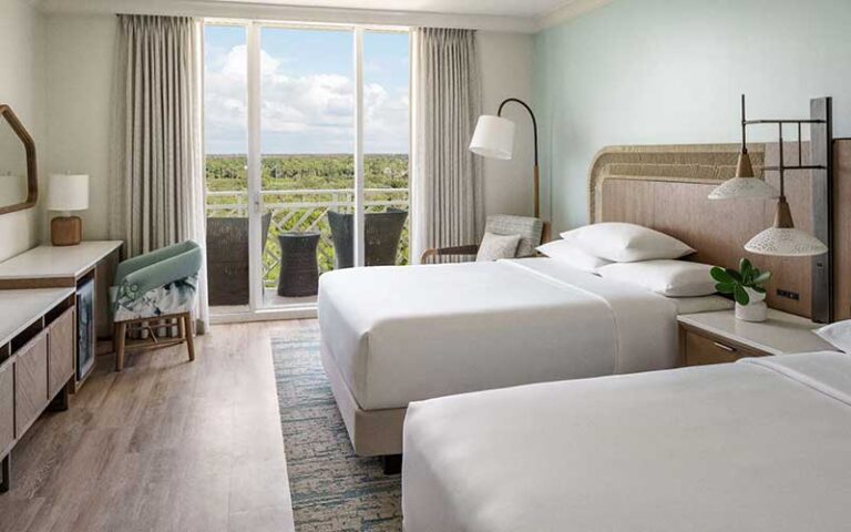 double queen room with balcony at hyatt regency coconut point resort spa fort myers