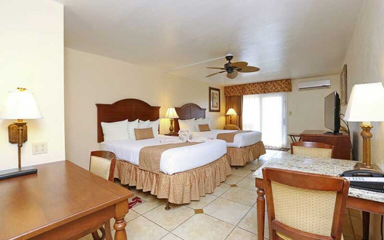 double queen room with ocean view at la fiesta ocean inn suites st augustine beach