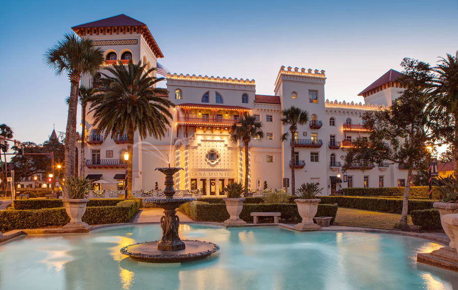 front exterior with fountain casa monica hotel st augustine