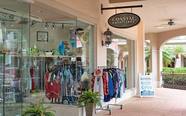 store front with coastal outfitters sign at promenade at bonita bay fort myers