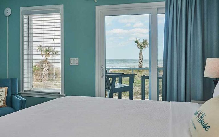 suite room with beach decor and furniture at st augustine beach house vilano