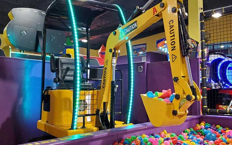 ball pit excavator machine for kids at happys family fun center fort myers