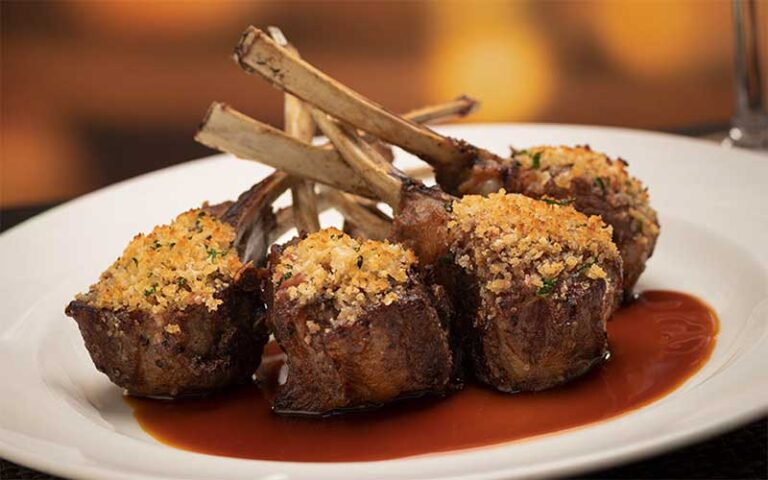 braised lamb cutlets on plate at the capital grille tampa