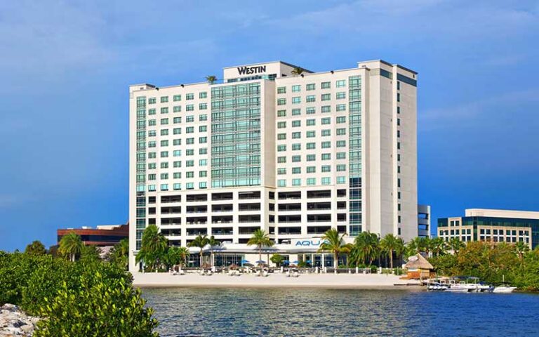 daytime exterior across the bay of high rise at the westin tampa bay