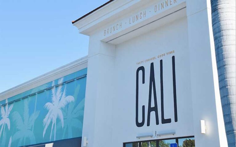 daytime exterior of sign above entrance at cali tampa