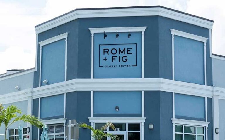 diner exterior with entrance and sign at rome fig tampa
