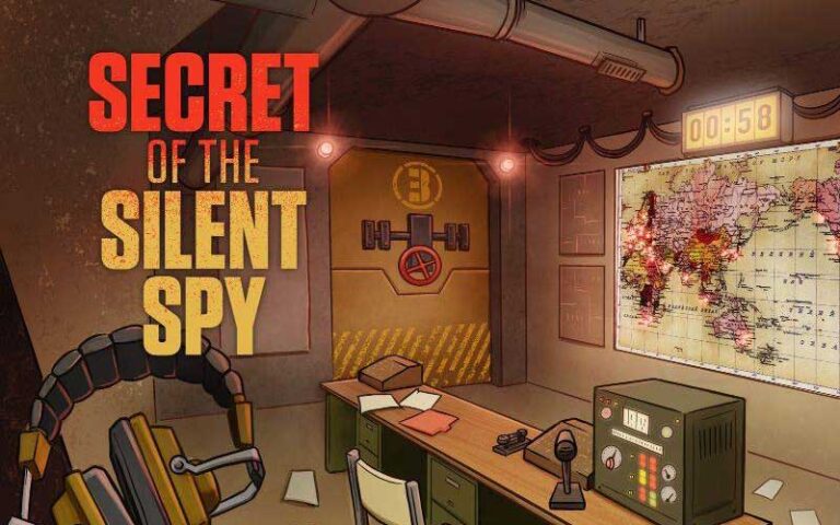 spy theme room with illustrations of countdown at escape room adventures fort myers