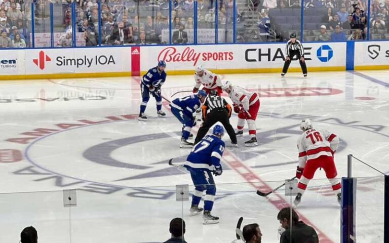 tampa bay lightning hockey game at amalie arena tampa