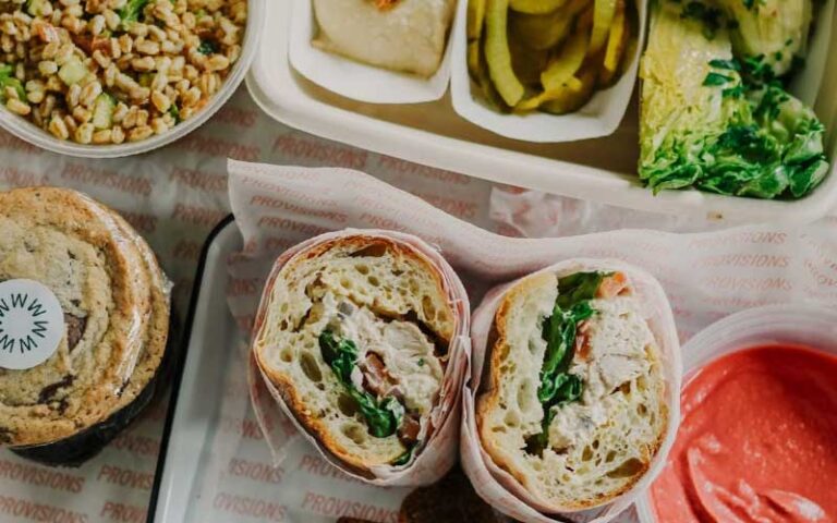 to go lunch with sandwich yogurt rice at willas and willas provisions tampa