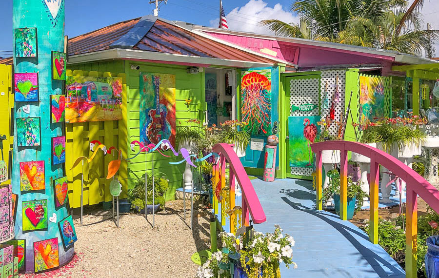 quirky colorful shop gallery at matlacha fort myers