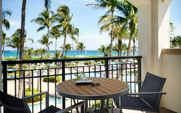 ocean view from balcony suite at marriotts ocean pointe palm beach shores