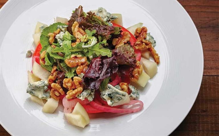 waldorf salad in white bowl at the italian restaurant the breakers palm beach