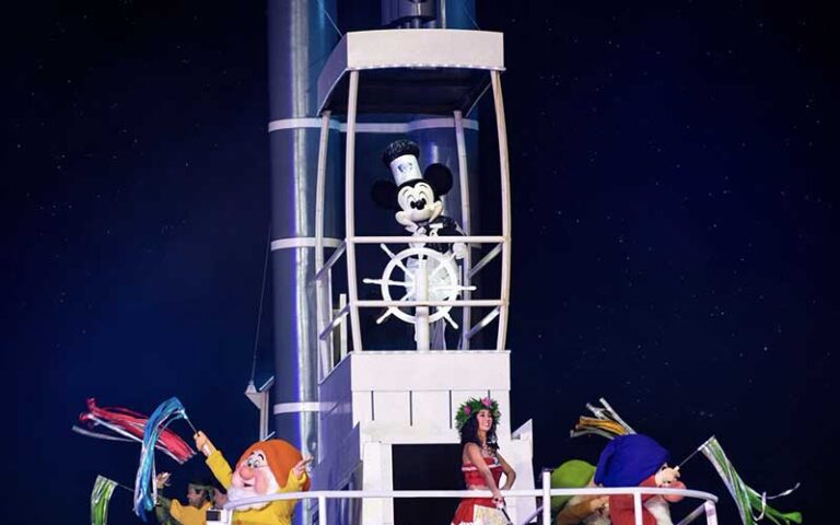 classic mickey in ship float at fantasmic at hollywood studios walt disney world resort orlando