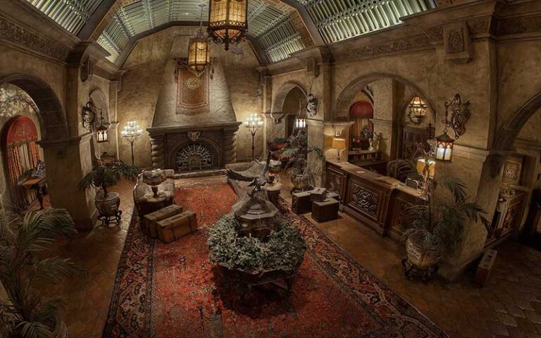 creepy old hotel lobby twilight zone tower of terror at hollywood studios walt disney world resort orlando