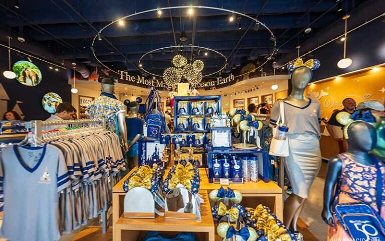 disney apparel racks at world of disney store disney springs orlando