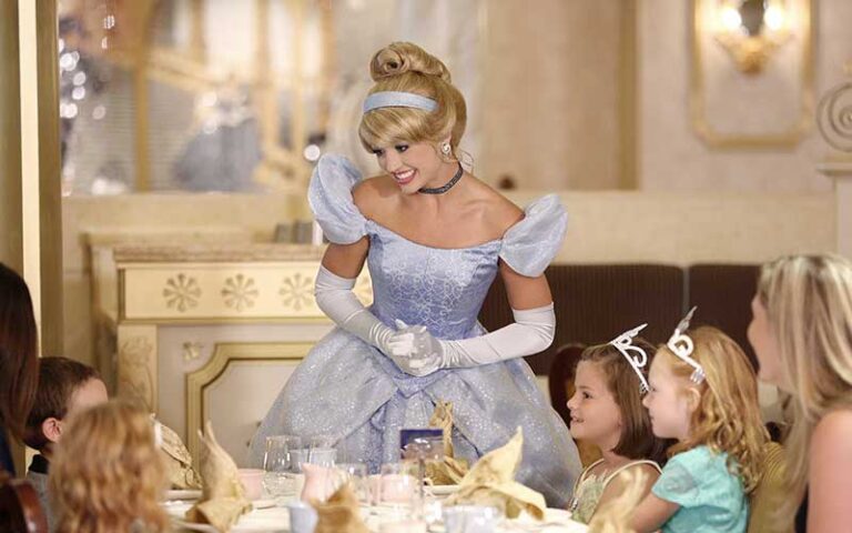 disney princess character greet at cinderellas royal table at magic kingdom walt disney world resort orlando