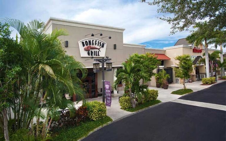 exterior of shopping plaza with bonefish grill restaurant at tyrone square mall st pete