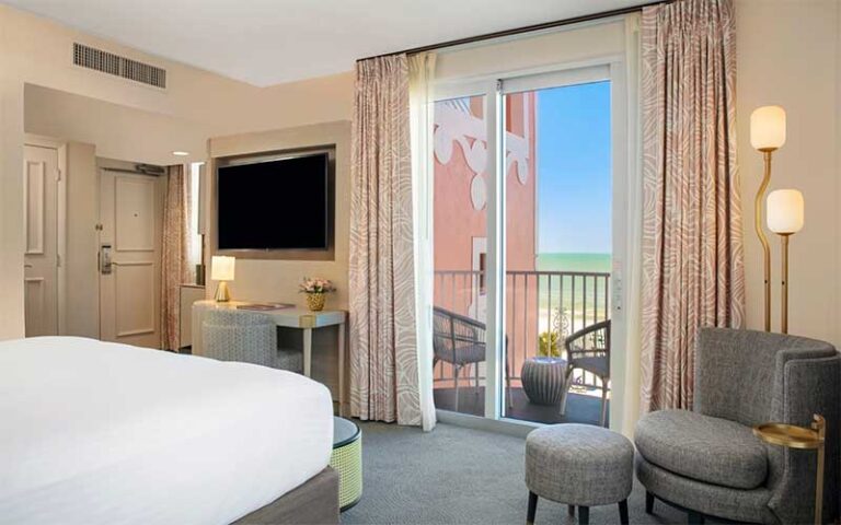 guest room with balcony ocean view at the don cesar st pete beach