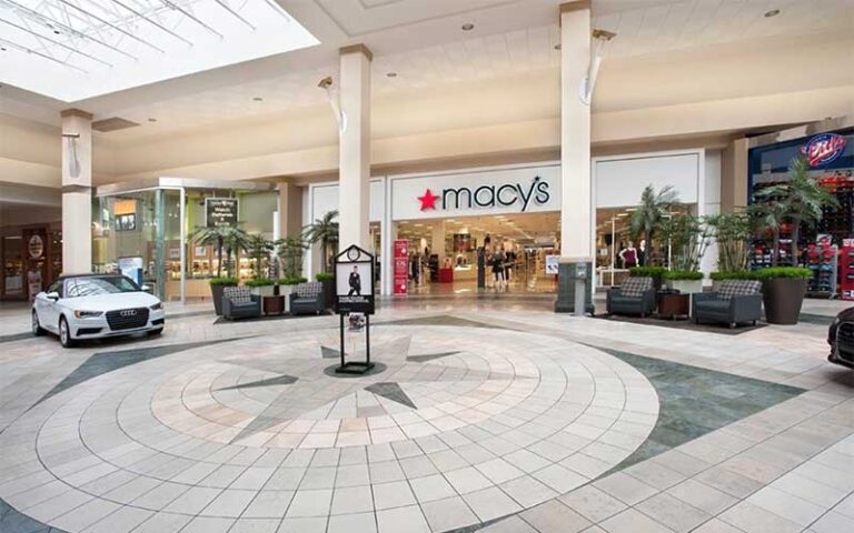 indoor shopping area with atrium and macys store at tyrone square mall st pete
