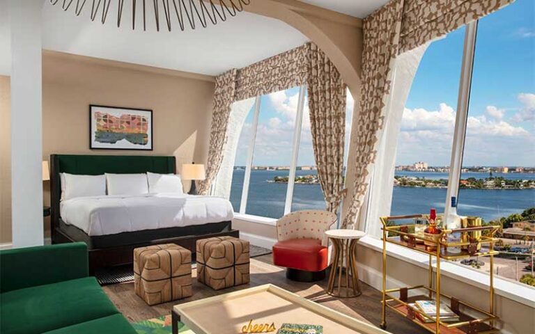 king room suite with ocean views at bellwether beach resort st pete beach