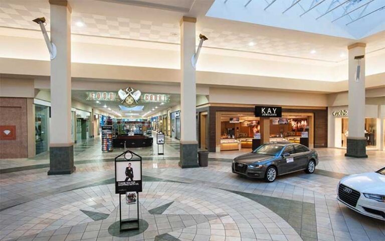 spacious indoor shopping center with atrium and food court at tyrone square mall st pete