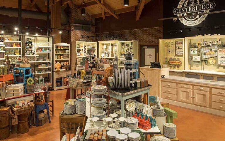 store interior with home decor at disney centerpiece at marketplace co op at disney springs orlando