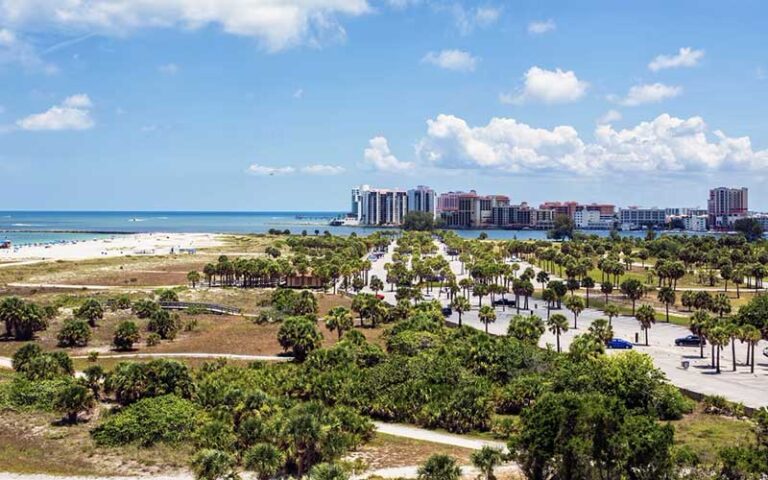 view north across sand key preserve and beach at sheraton sand key resort clearwater beach