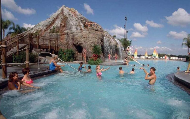 volcano waterfall pool at disneys polynesian village resort walt disney world orlando