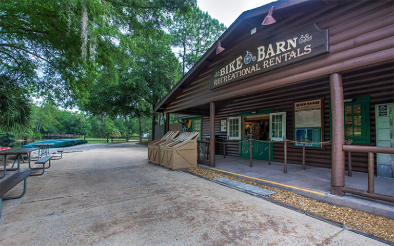 bike and barn recreation rental building at campsites at fort wilderness resort walt disney world orlando