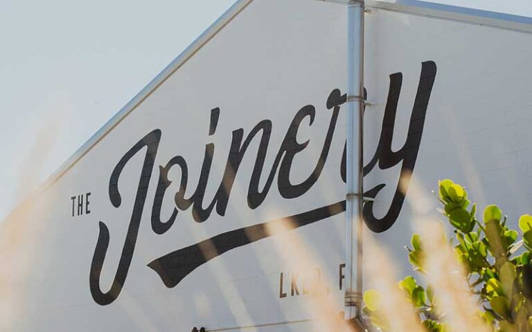 building with logo mural at the joinery lakeland