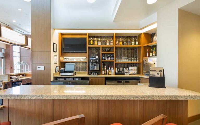 coffee bar area lobby at hyatt place pensacola airport