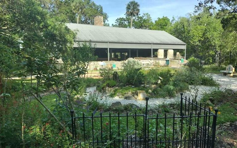 covered plantation ruins with garden at dunlawton sugar mill gardens port orange daytona beach