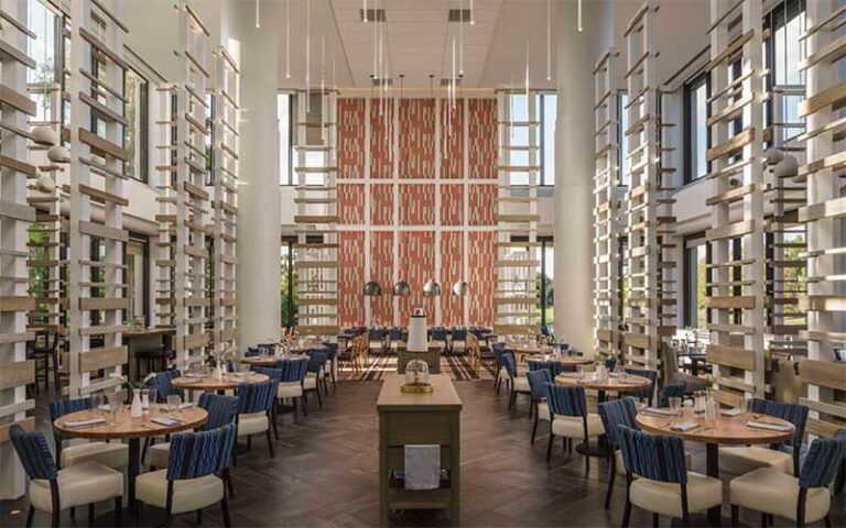 dining area with atrium at hyatt regency grand cypress resort orlando