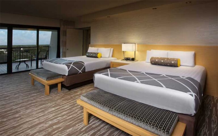 double bed suite with balcony at contemporary resort walt disney world orlando
