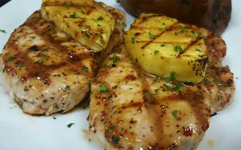 hawaiian chicken with pineapple at ovation bistro bar winter haven