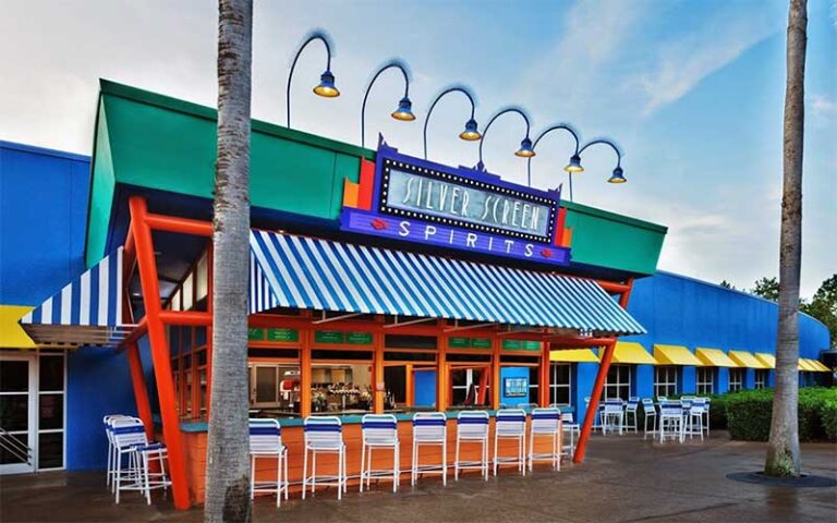 outdoor pool area bar at all star movies resort walt disney world orlando