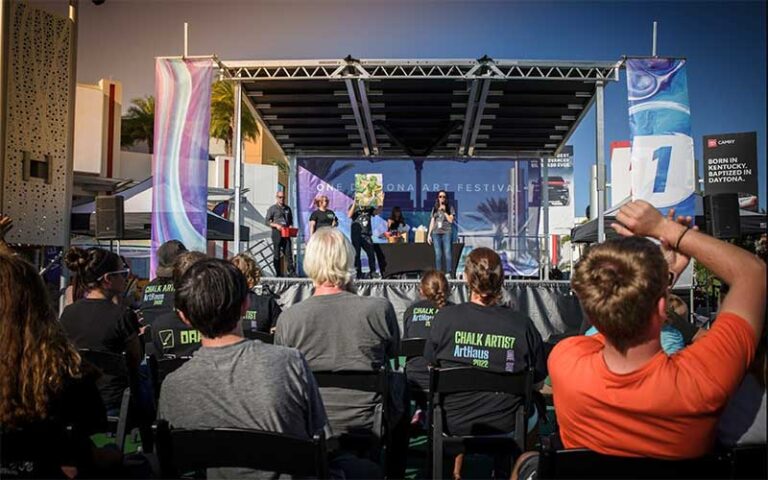 outdoor stage live performance at one daytona mall daytona beach