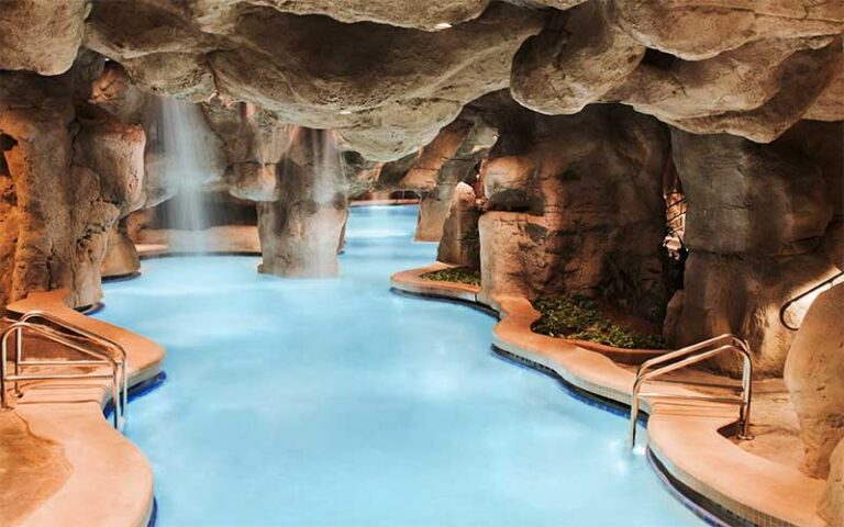 pool grotto with waterfalls at hyatt regency grand cypress resort orlando