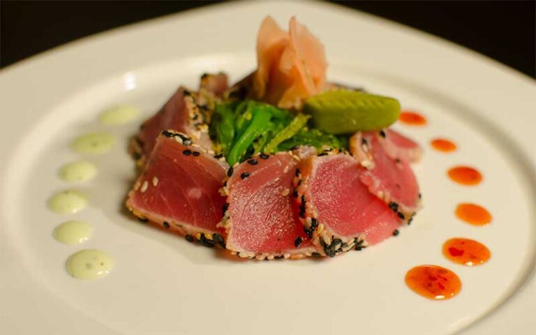 ahi salad with glazes at frescos southern kitchen bar lakeland