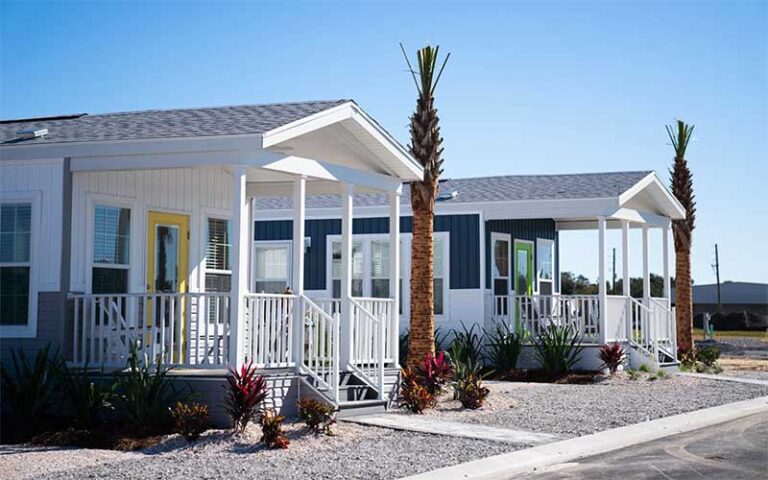 cabana style cabin homes exterior at camp margaritaville auburndale