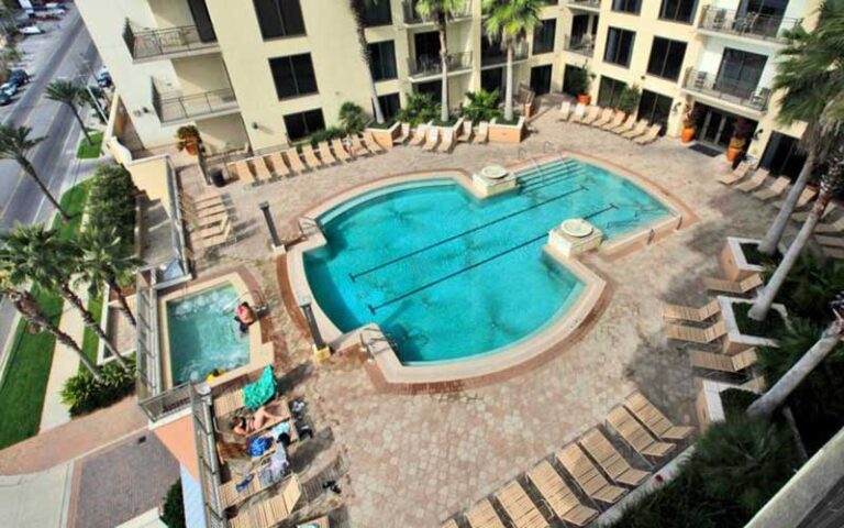 rooftop pool with hot tub overlooking beach at origin at seahaven panama city beach