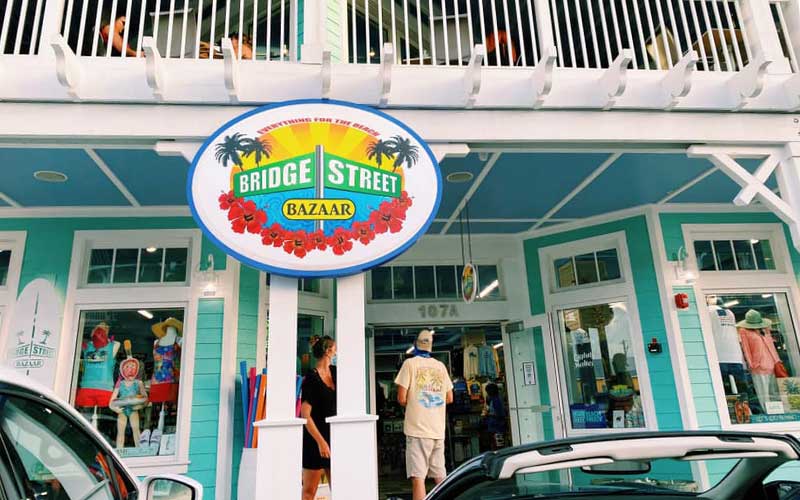 Bridge Street Bazaar storefront in Bradenton Beach