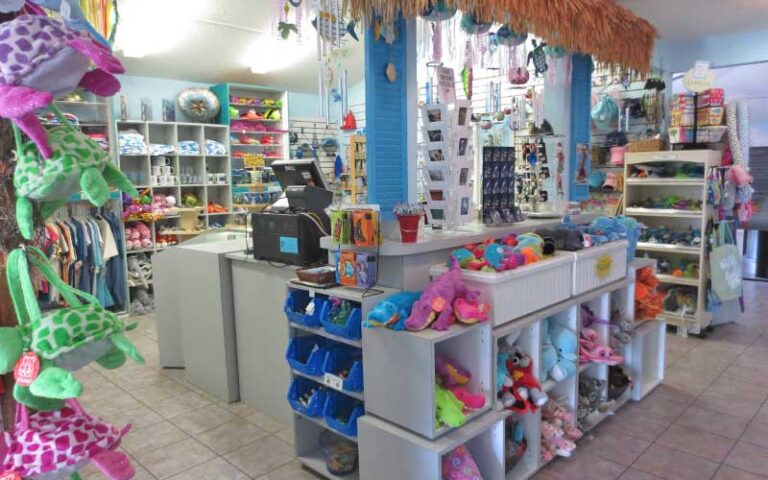 gift shop with marine life toys and gifts at florida oceanographic coastal center stuart