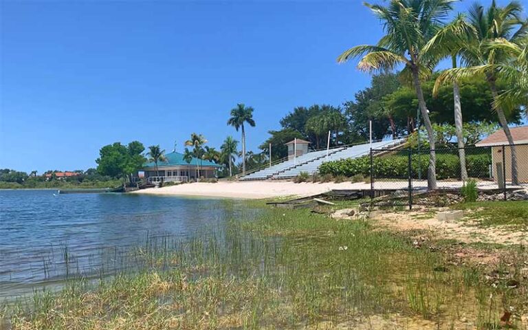 amphitheater seating facing lake at sugden regional park naples