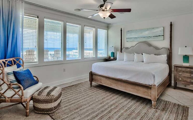 king bed suite with ocean view at the island resort fort walton beach