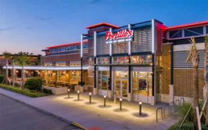 exterior dusk front of restaurant at portillos kissimmee