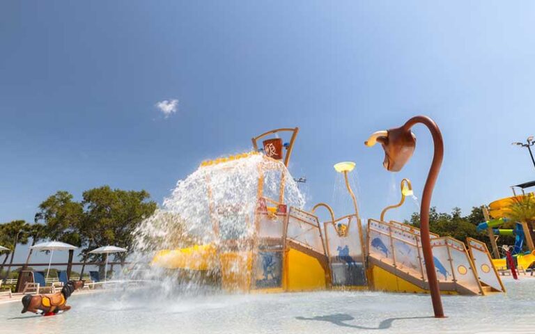 kids splash pad play area at river country water park river ranch