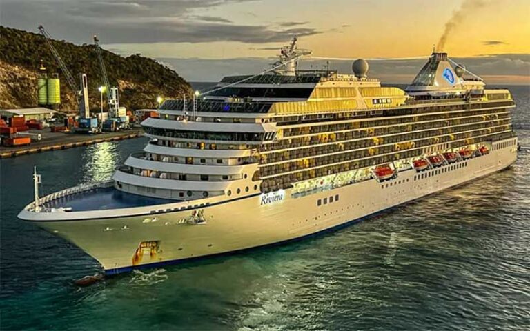 ship riviera sunset sky oceania cruises port miami