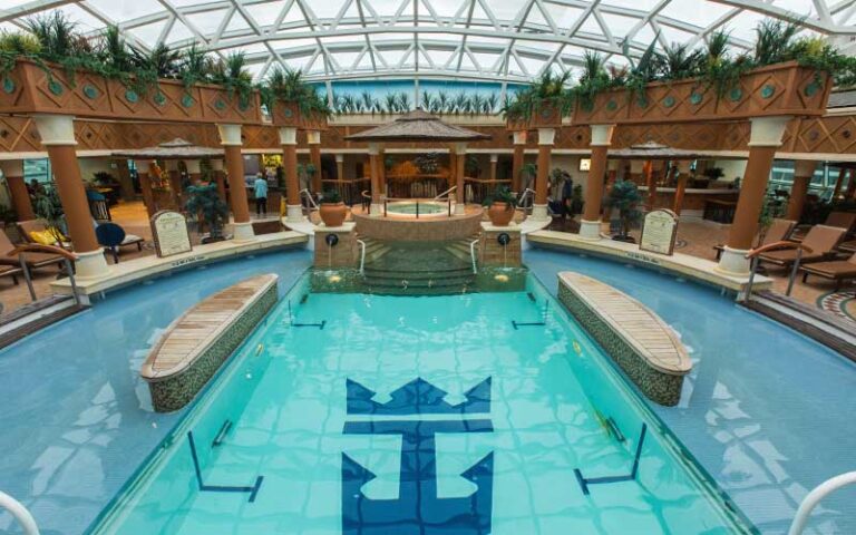 solarium deck pool atrium royal caribbean port tampa bay
